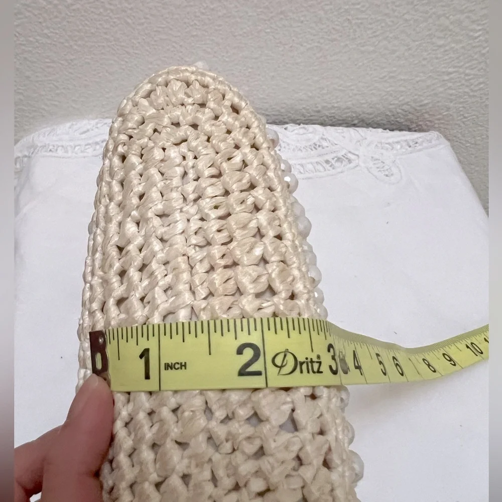 Vintage Raffia and Beads Handle Bag - Picture 6 of 12